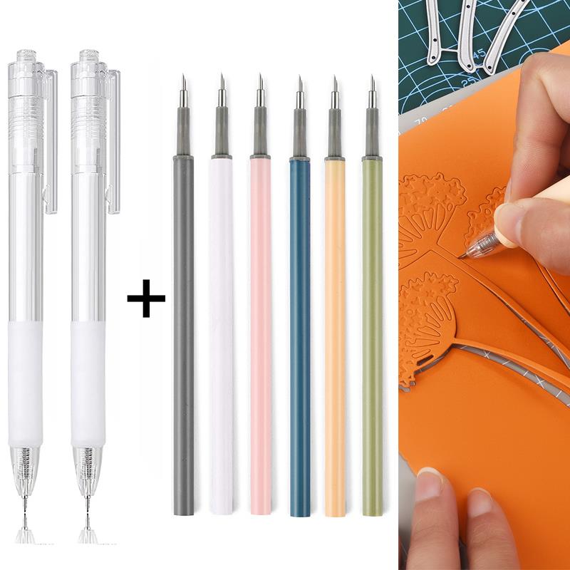 Art Craft Knife - 2 + 6 قطعة سكين القلم