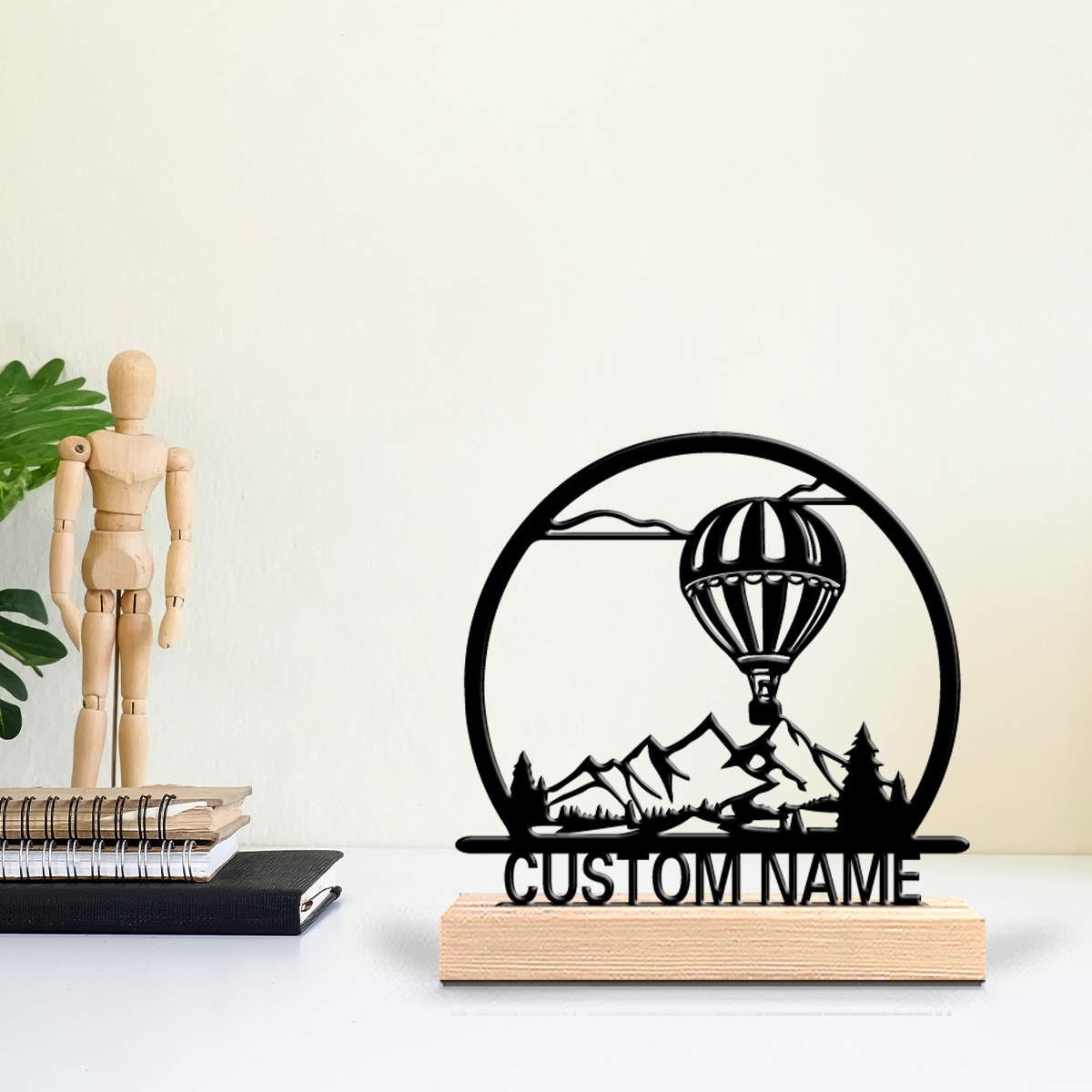 Art Craft Room - تمثال معدني على شكل منطاد هوائي