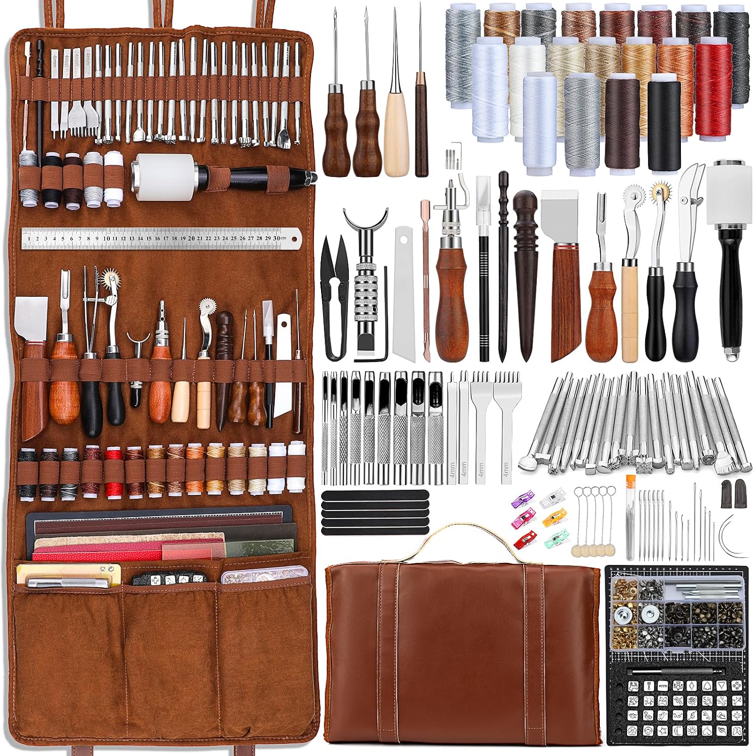 Leather Tooling Kit - طقم أدوات تشكيل الجلود، أدوات حرفية