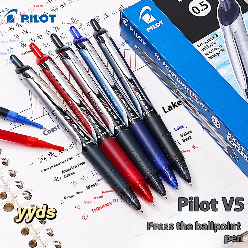 قلم جل قابل للسحب من بايلوت BX - مراجعة Pilot Pen V5 وسعره