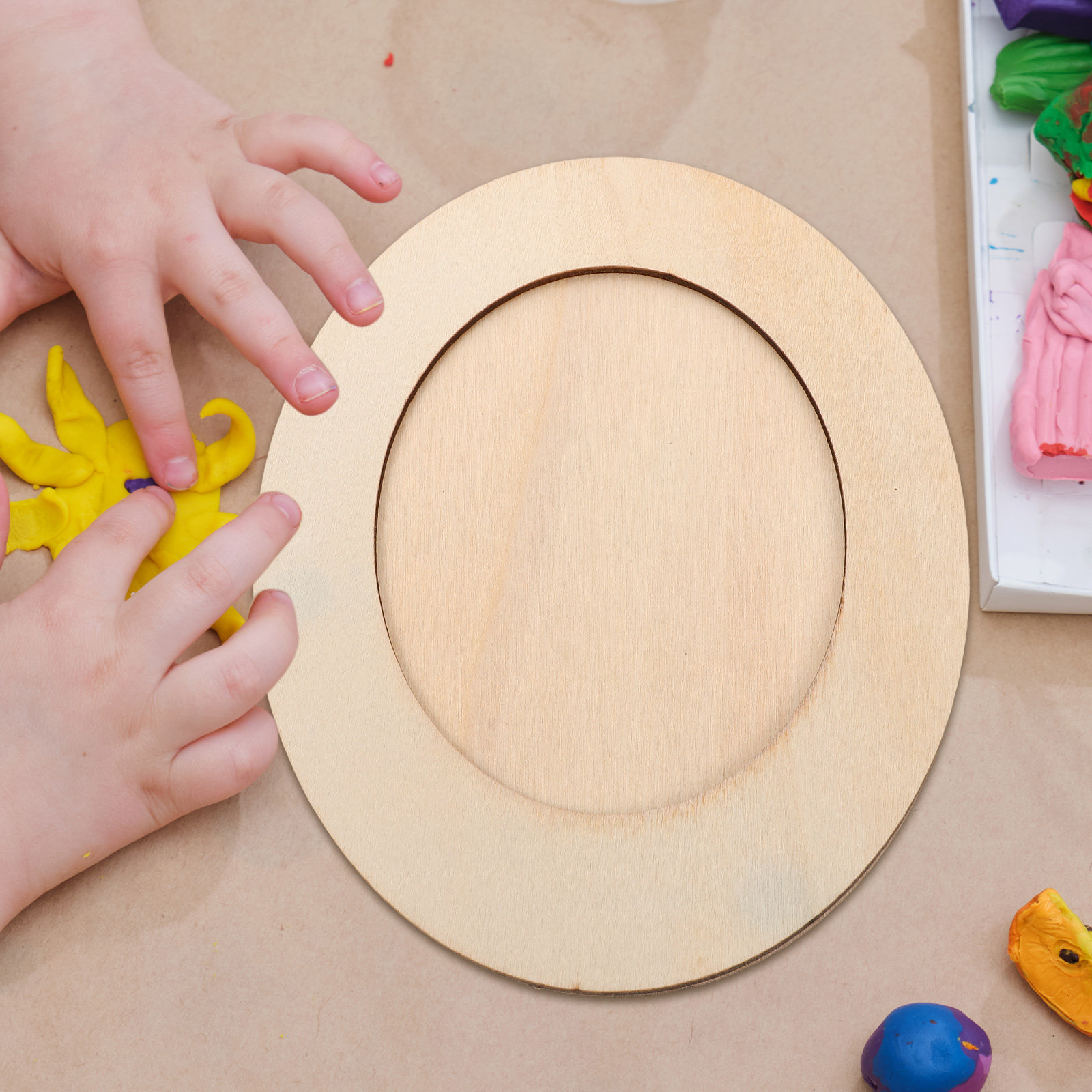 إطار صور خشبي بيضاوي غير مكتمل - مراجعة Art Craft Activities For Preschoolers وسعره