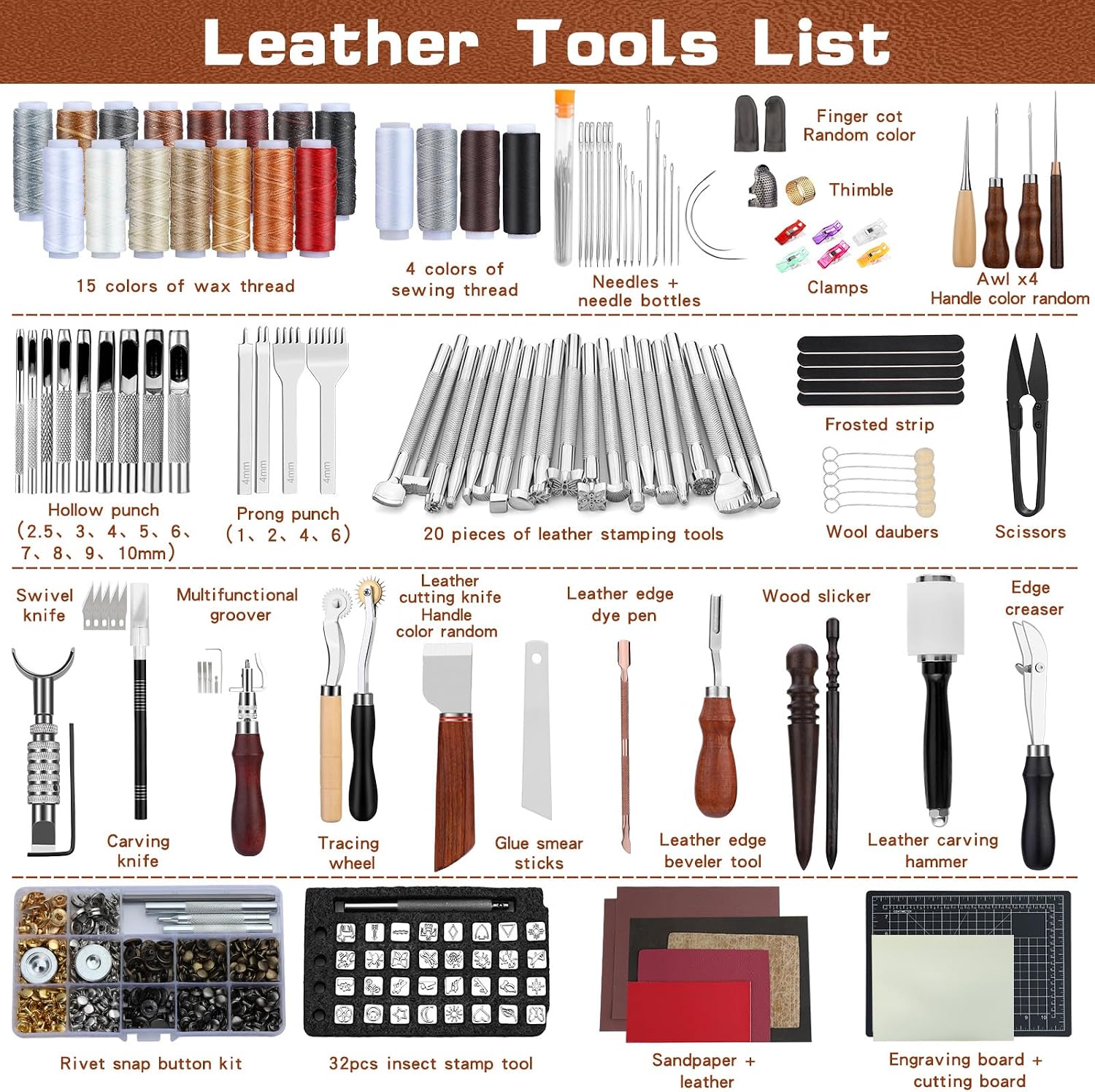 طقم أدوات تشكيل الجلود، أدوات  - مراجعة Leather Tooling Kit وسعره