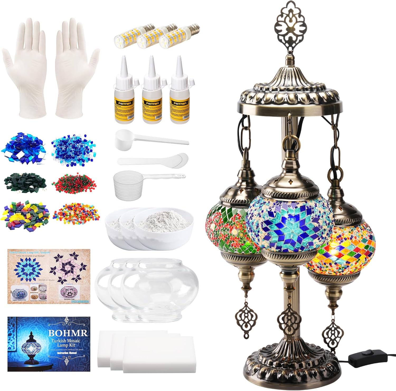 طقم صنع مصباح تركي فسيفسائي ثل - مراجعة Art Craft Adult وسعره