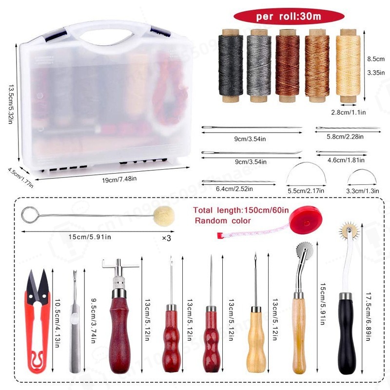 مجموعة أدوات الخياطة اليدوية ل - مراجعة Leather Tooling Kit وسعره