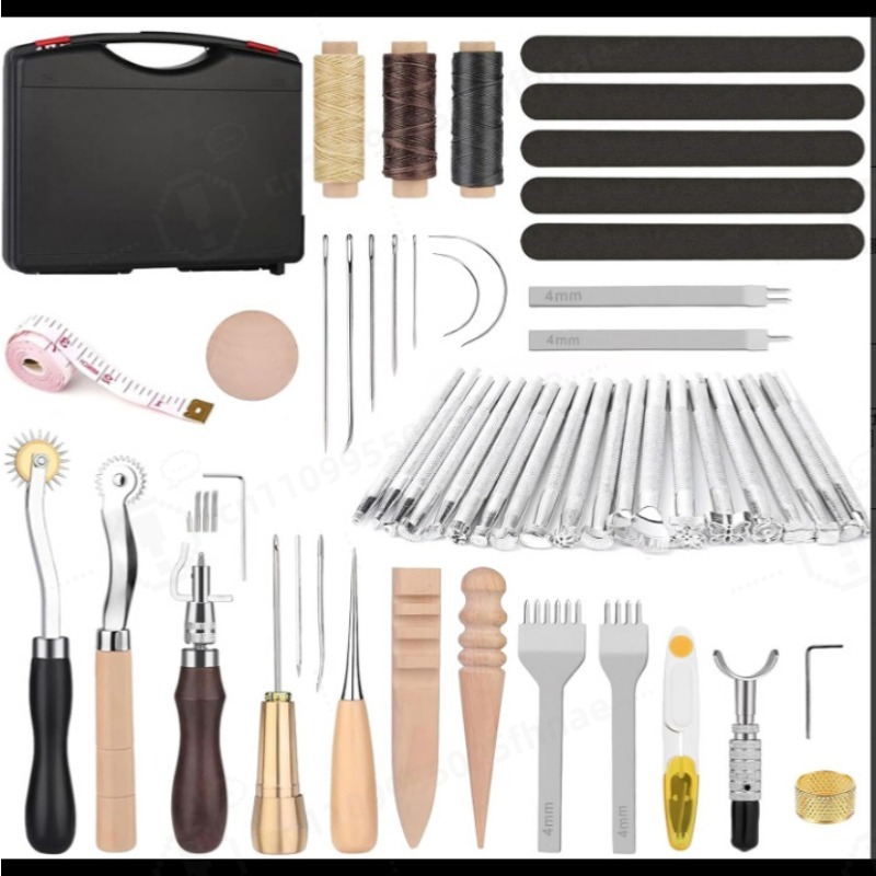 مجموعة أدوات الخياطة اليدوية ل - مراجعة Leather Tooling Kit وسعره