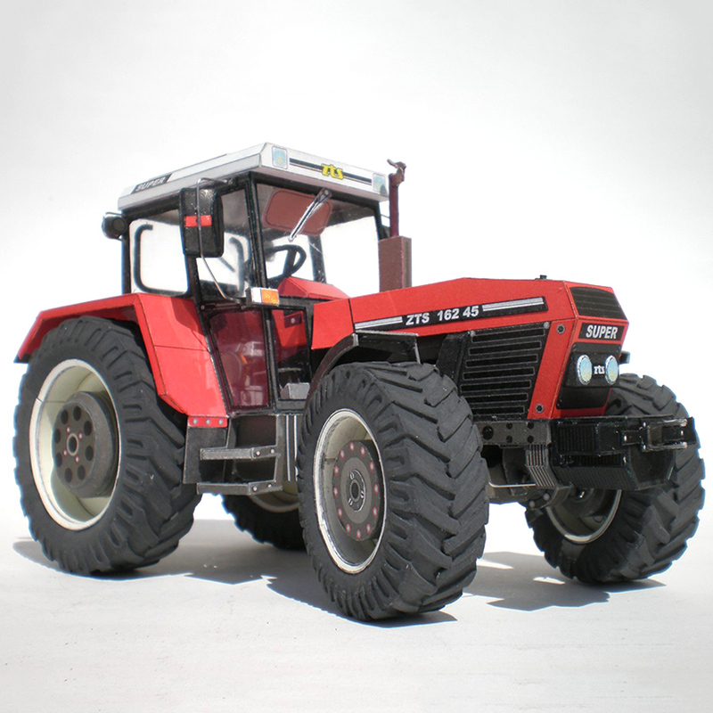 Zetor 162 45 جرار 1:32 التشيكي - مراجعة Art Craft Cardboard وسعره