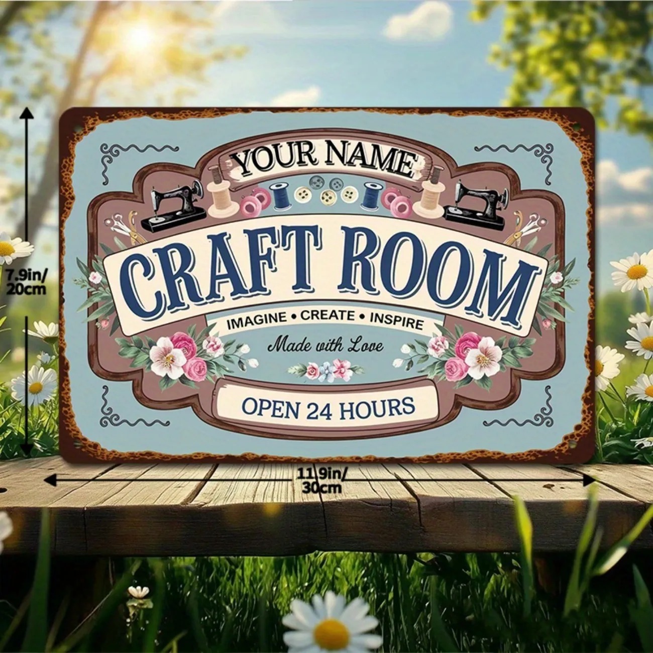 لافتة معدنية مخصصة لغرفة الحرف - مراجعة Art Craft Room وسعره