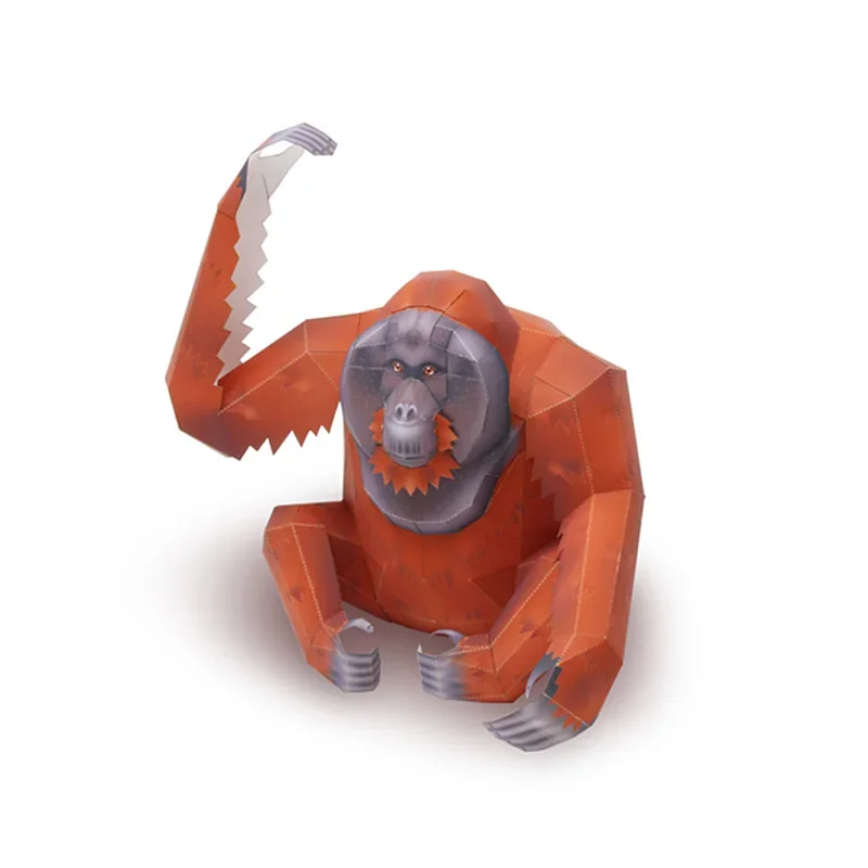 Orangutan الغوريلا اوريغامي ال - مراجعة Art Craft Cardboard وسعره