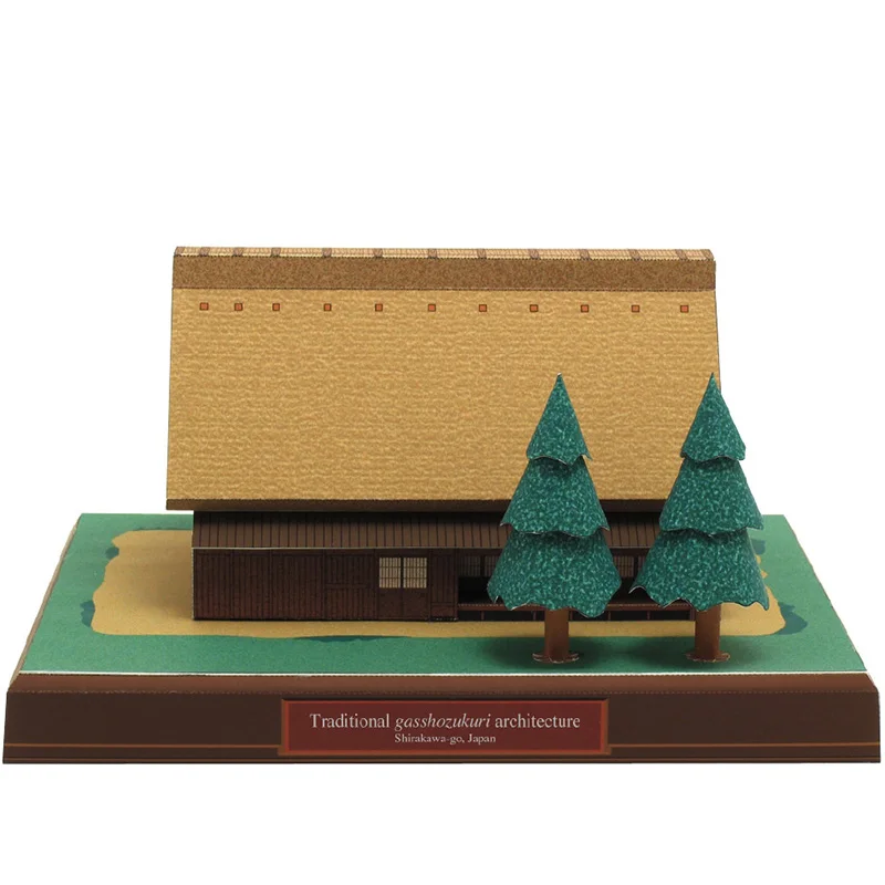 اليابان كوخ Gasshozukuri البسي - مراجعة Art Craft Cardboard وسعره